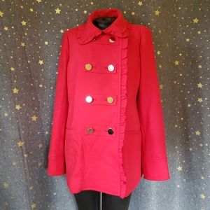 NWT Red Peacoat